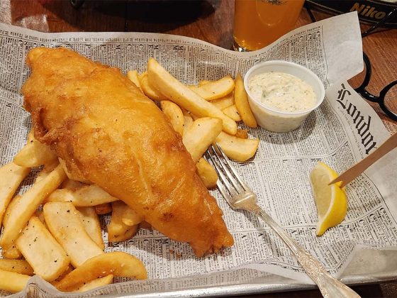 Fish and Chips at The Oxbow.