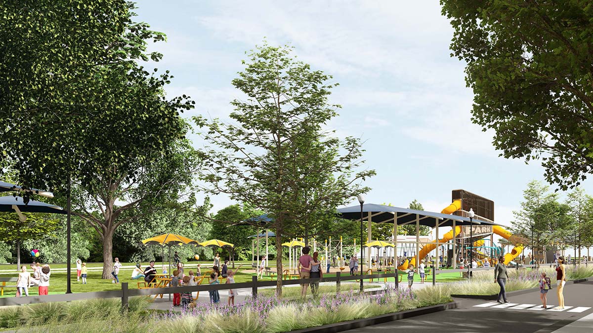 playground rendering Cleveland Park