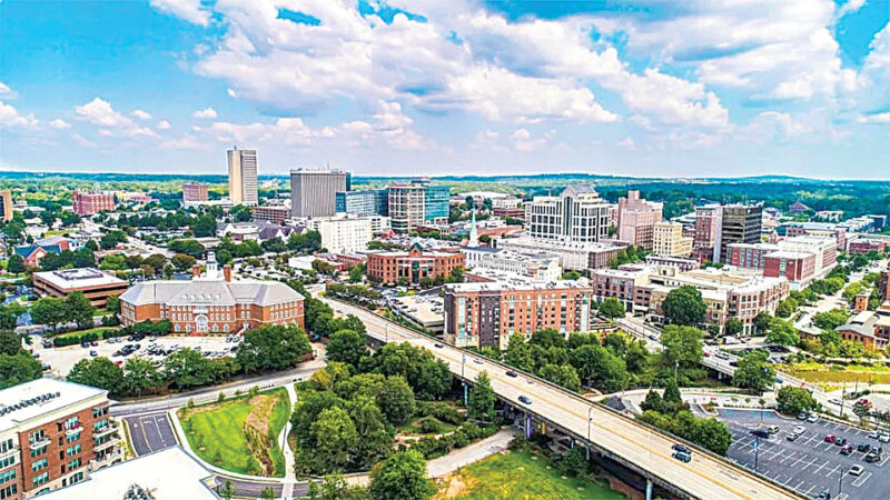 Greenville skyline